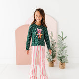 Pink Candy Cane Stripe Flares