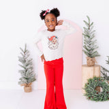 Holly Red Ribbed Flares