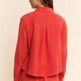 Garment Crop Shirt Top Leg Pants Set