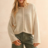 Light Weight Button Front Cardigan