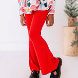 Holly Red Ribbed Flares