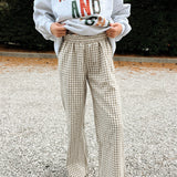 Olive Gingham Boxer Pants