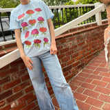 All Over Peony Chambray T-Shirt