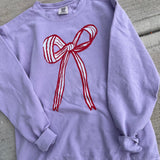 Lavender Bow Crewneck