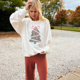 Plaid Tree Oversized Sweatshirt