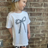 Kids Checkered Bow