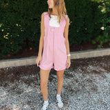Free People Pink Parfait Jude Shortalls