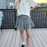Black & White Gingham Skirt