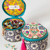 Love Embroidered Jewelry Case