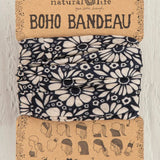Black and White Daisies Boho Bandeau