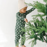 Christmas Trees Small Ribbed Zipper