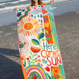 Here Comes the Sun Beach Towel