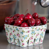 Pink and Blue Floral Berry Colander