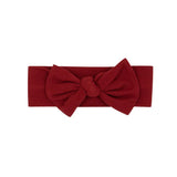 Red Small Ribbed Bow