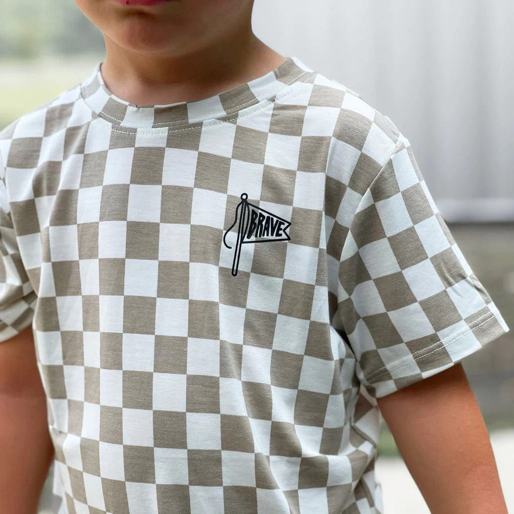 Brave Little Ones Checkered Brave Tee