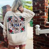 USA Bandana Crewneck