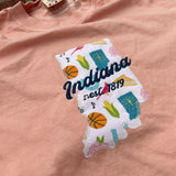 Indiana Themed Appliqué T-Shirt