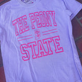 Purple and Pink Peony State T-Shirt