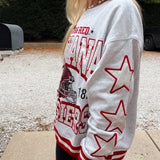 Star Sleeve Indiana University Crewneck