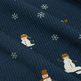 Snowmen Small Ribbed Zip Romper