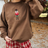 Nutcracker Embroidered Sweatshirt