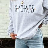 Sports Embroidered Crew