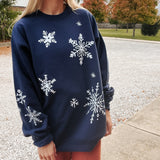 Whimsical Snowflake Sweatshirt