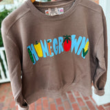 Homegrown Espresso Cropped Sweatshirt
