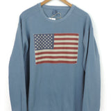 Stitched American Flag Sweatshirt