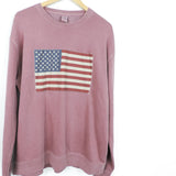 Stitched American Flag Sweatshirt