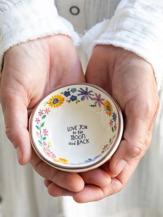 Love You to the Moon and Back Trinket Bowl
