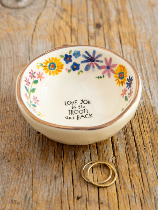 Love You to the Moon and Back Trinket Bowl