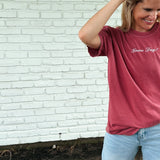 Game Day Embroidered Tee (you pick color)