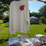 Tomato Appliqué white Sweatshirt
