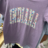 Indiana Floral Dark Purple T-Shirt