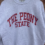 Peony State Floral Letter Crew