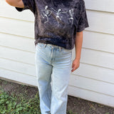 Dancing Skeleton Acid Wash T-shirt