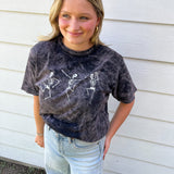 Dancing Skeleton Acid Wash T-shirt