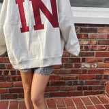 'INDIANA & IN' Reversible Mockneck Sweatshirt (pre-order)
