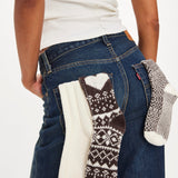 Free People Brown Pattern Nordic Knit Sock Pack