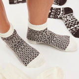 Free People Brown Pattern Nordic Knit Sock Pack