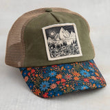 Canvas Trucker Hat - Mountains