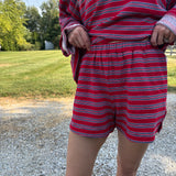 Red Emilia Shorts