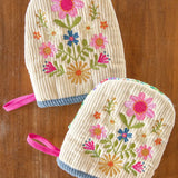 Embroidered Mini Oven Mitt Set