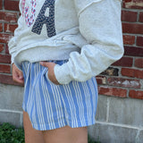 Rowan Stripe Drawstring Shorts