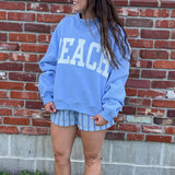 BEACH Reversible Mock-neck Crop Sweatshirt