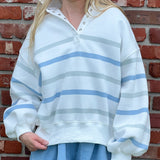 Multi Colored Striped Sweater Top