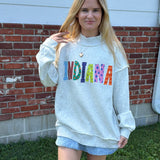 Indiana Patchwork Mockneck
