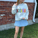 Indiana Patchwork Mockneck