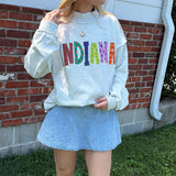 Indiana Patchwork Mockneck
